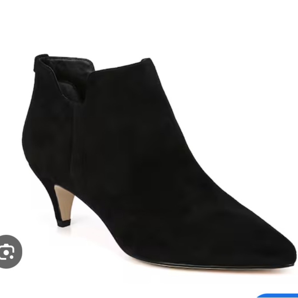 Sam Edelman Women's Keely Black Suede Side Zip Ankle Booties Size 7.5